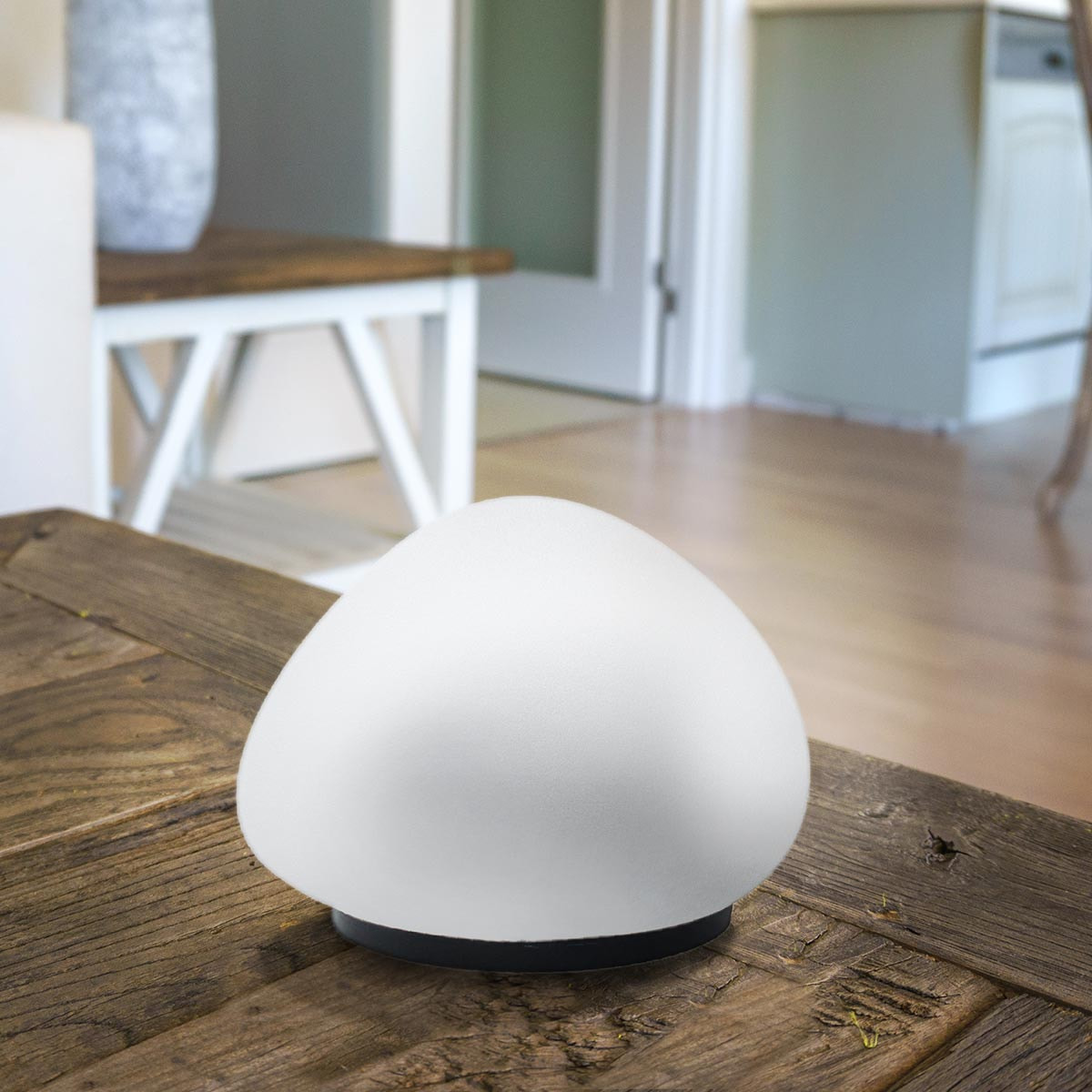 Lampe solaire décorative galet SOLENZARA D16cm