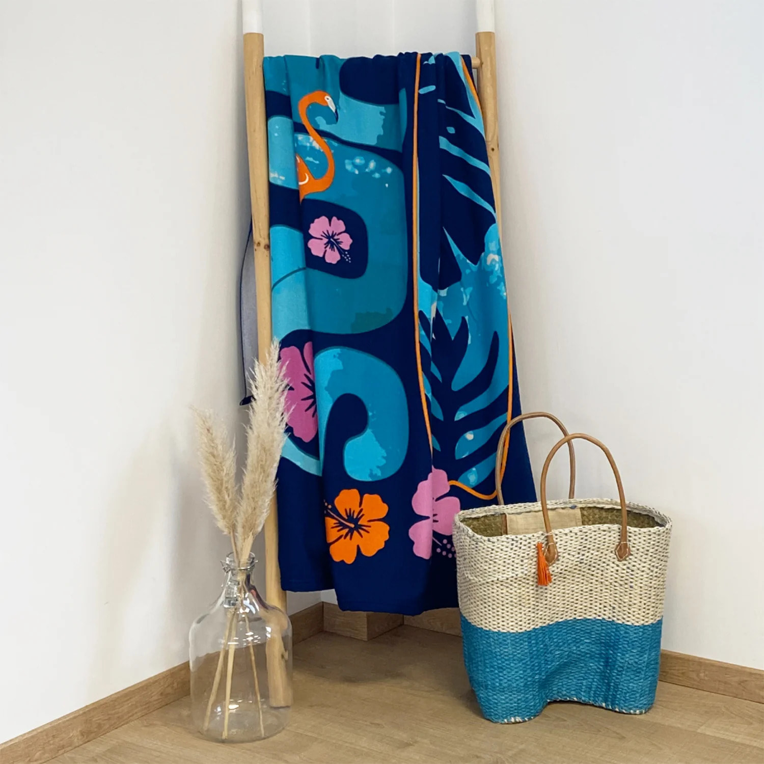 Serviette de plage microfibre - Gallina - 90x170cm - 250g/m²