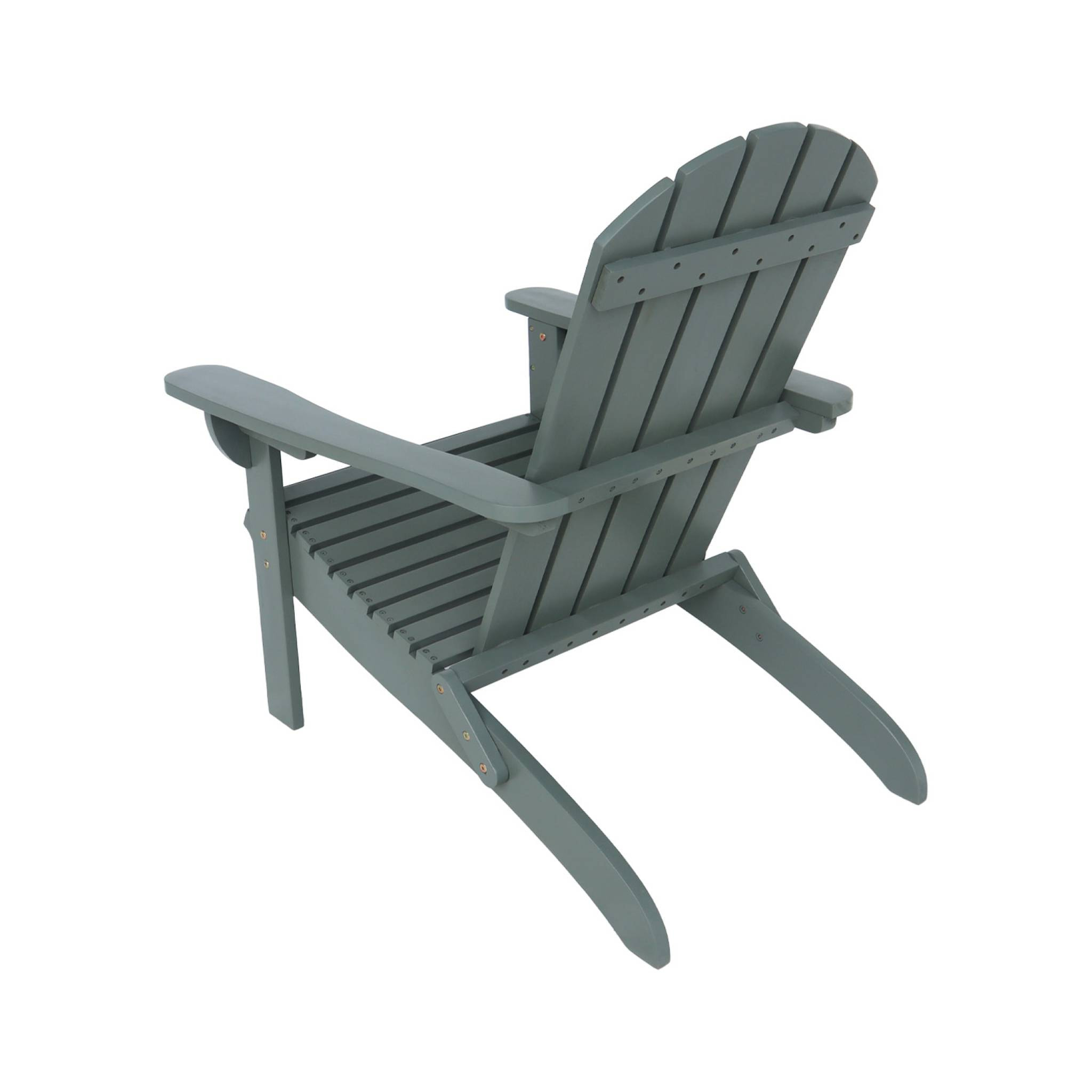 Fauteuil adirondack kaki en bois d'acacia avec accoudoirs KERINA. plusieurs coloris. 90 x 71 x 91.5 cm