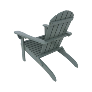 Fauteuil adirondack kaki en bois d'acacia avec accoudoirs KERINA. plusieurs coloris. 90 x 71 x 91.5 cm