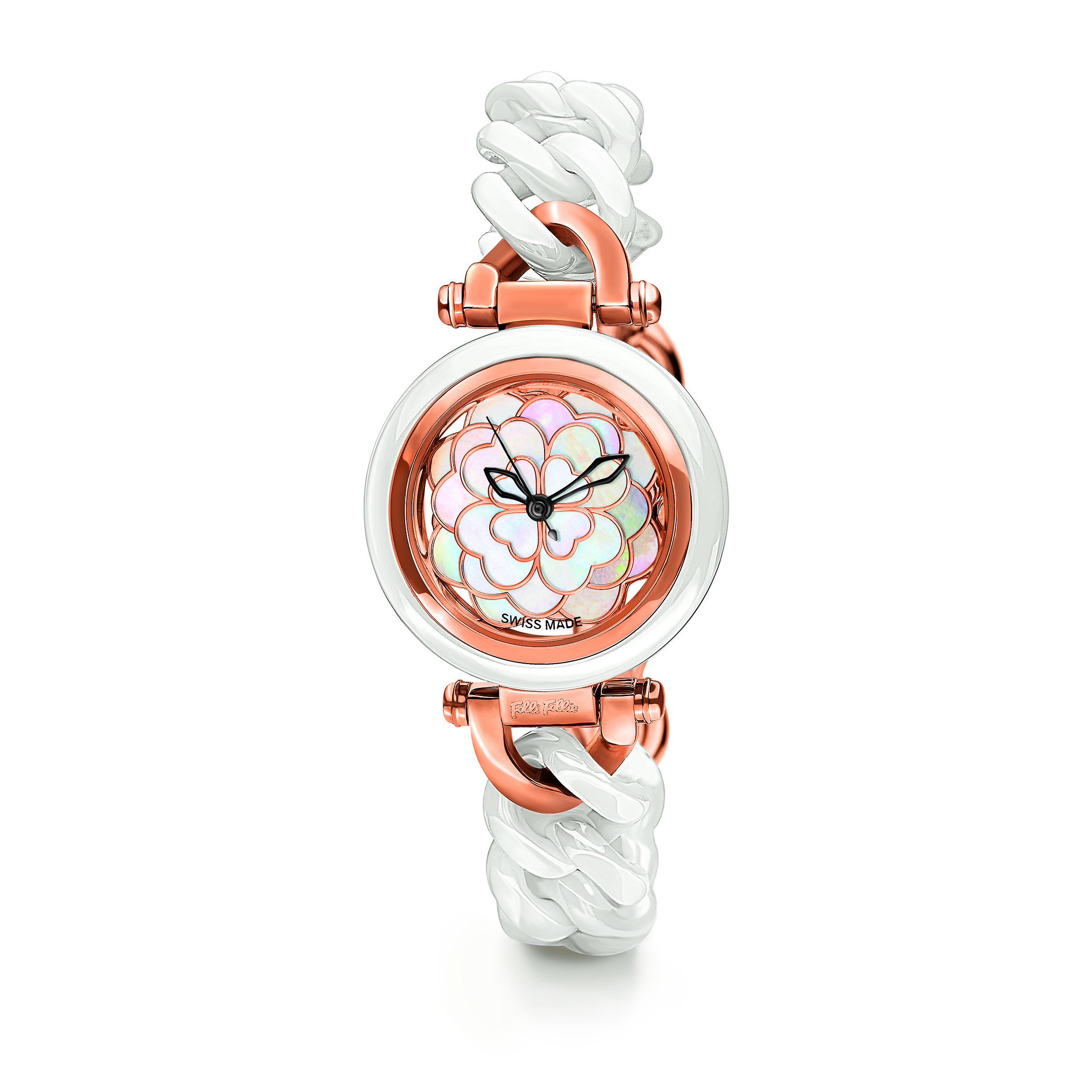 Reloj Folli Follie WF15R005BPW Mujer Analogico Cuarzo con Correa de Ceramica