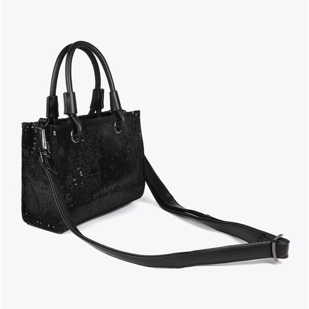 Mini Shopper con Logo di Paillettes