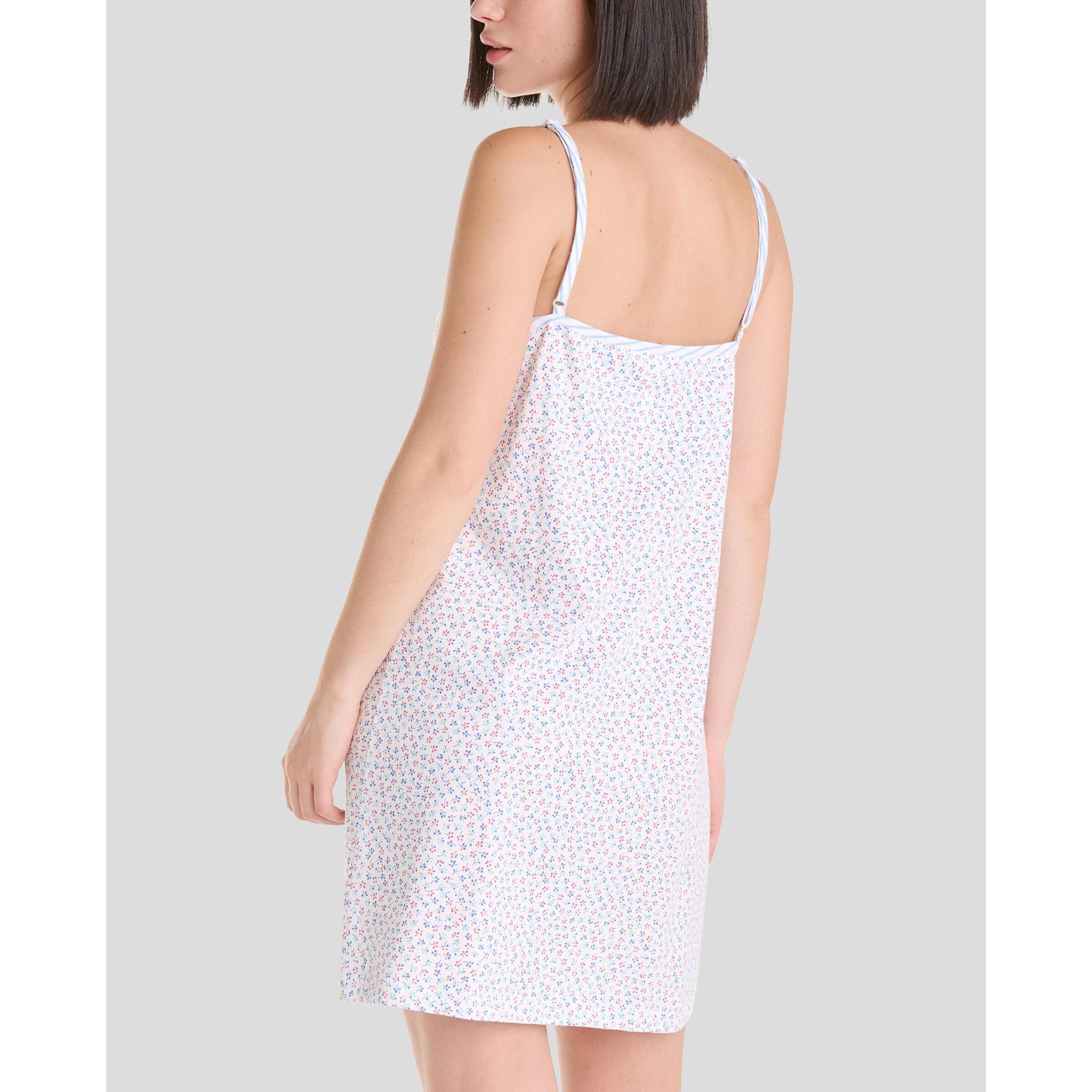 Camisón corto mujer flores con tirantes suave