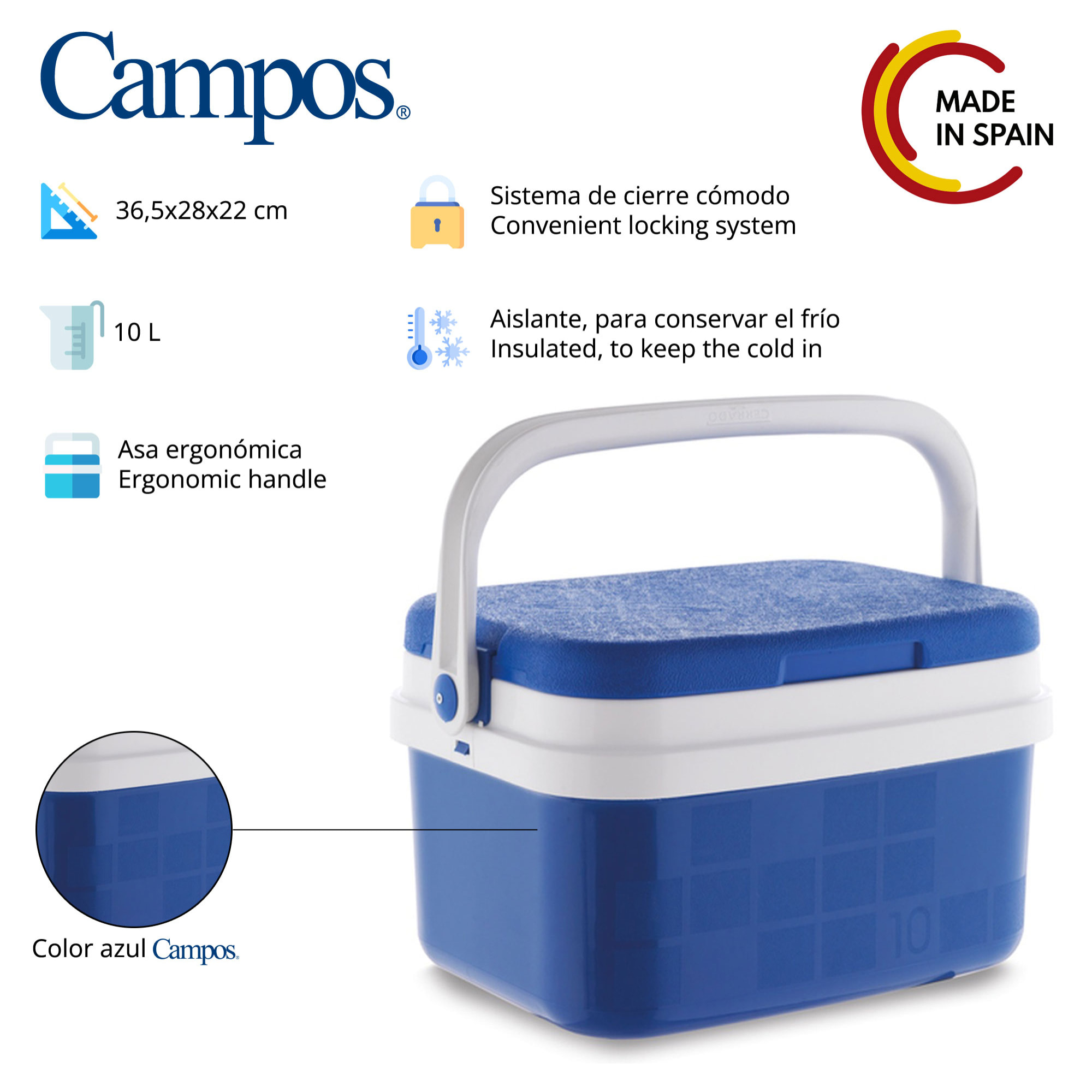 Nevera azul campos
