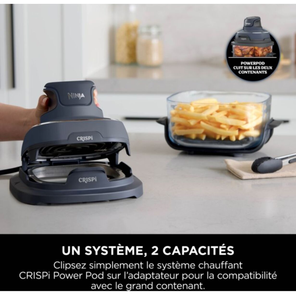 Friteuse sans huile NINJA CRISPi 4-in-1 Gris Cyber Space FN101EUGY