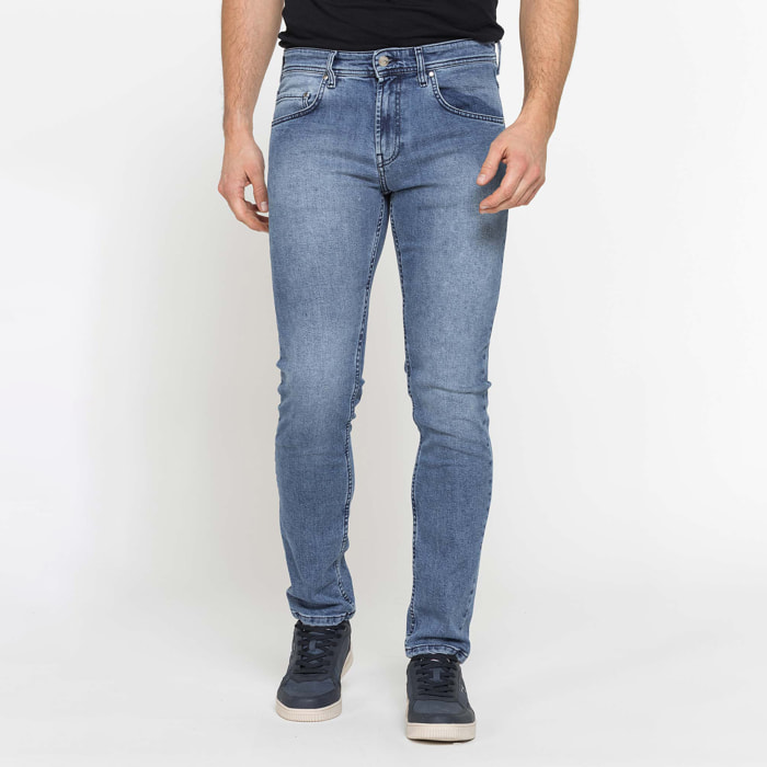 JEANS UOMO 5 TASCHE MOD. 717 SLIM FIT CON TRATTAMENTI