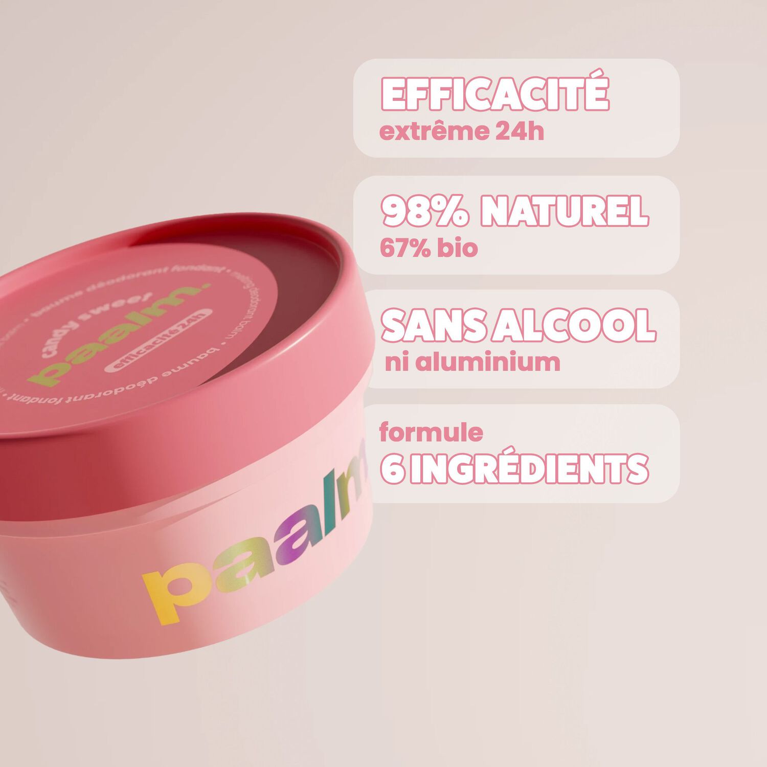 Candy Sweet - Baume Déodorant Fondant