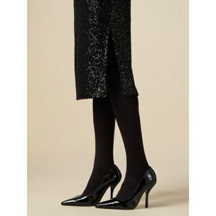 Oltre - Sequin Pencil Skirt - Negro