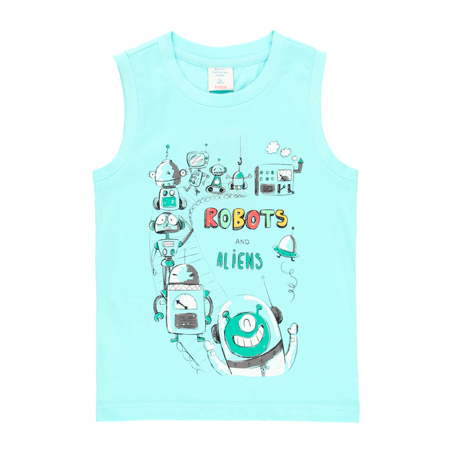 Pijama punto robots de niño