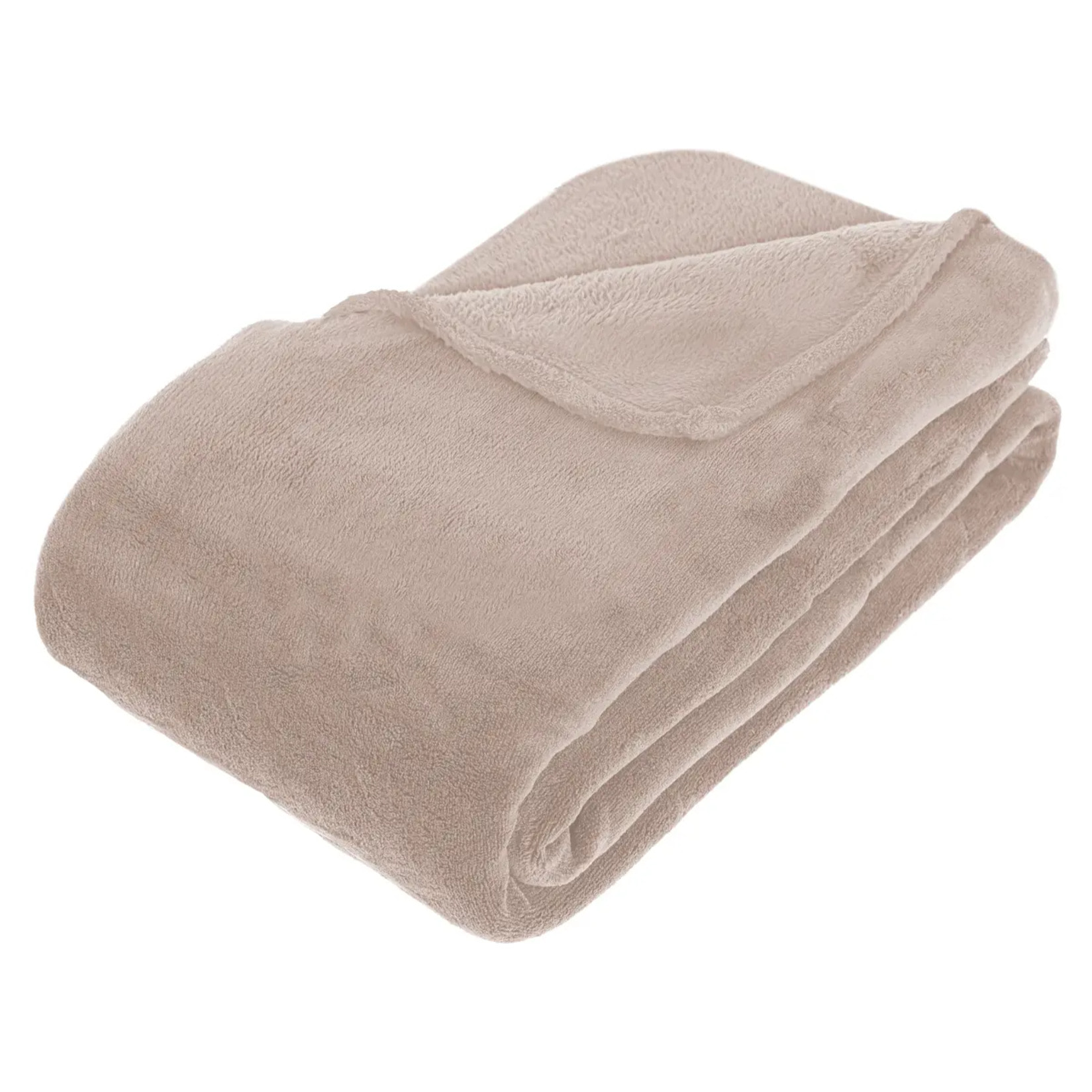 Plaid "Kiesa" microfibre beige 180x230cm