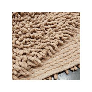 Tapis de salle de bain rectangulaire 40 x 60 cm en coton chenille - SHAGGY