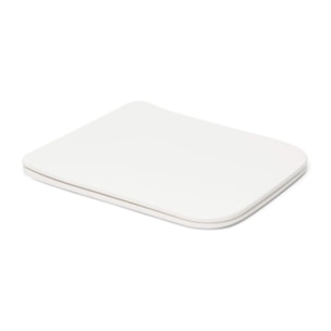 Infinitio Abattant de WC rectangulaire, Avec frein de chute, blanc (SATINFP12)