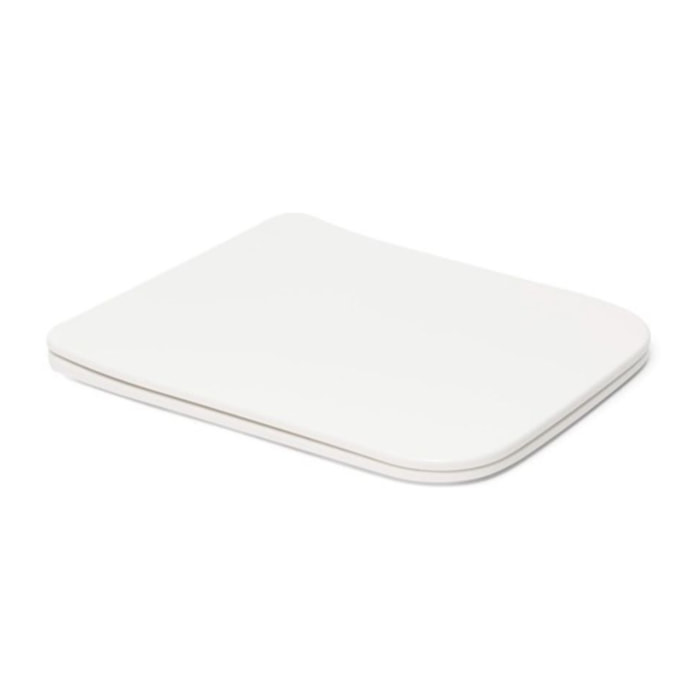 Infinitio Abattant de WC rectangulaire, Avec frein de chute, blanc (SATINFP12)