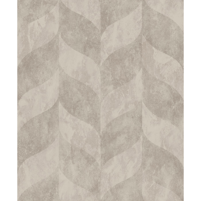Papier peint géométrique abstrait beige gris