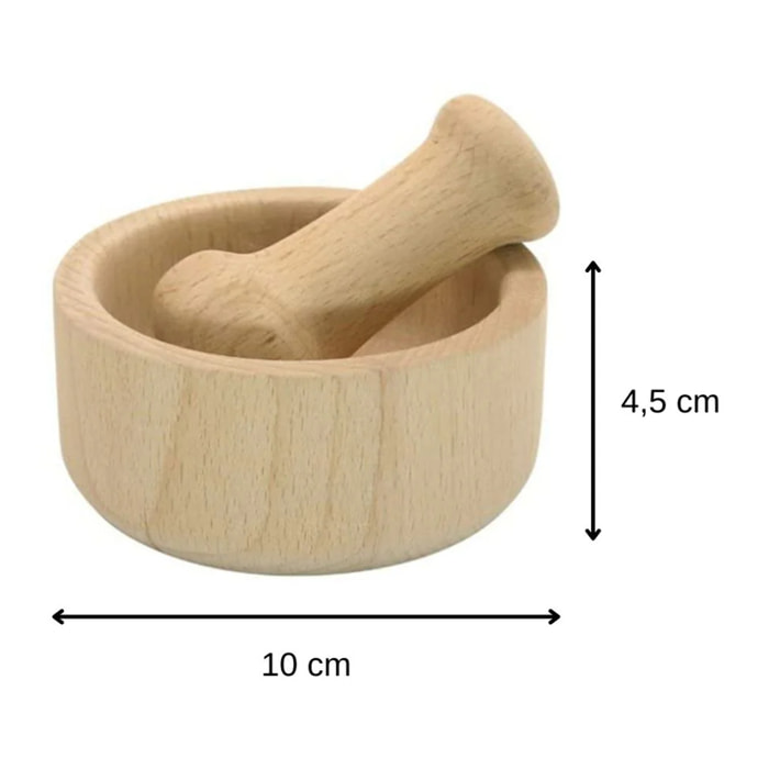 Mortier et pilon de cuisine en bois Fackelmann Wood Edition