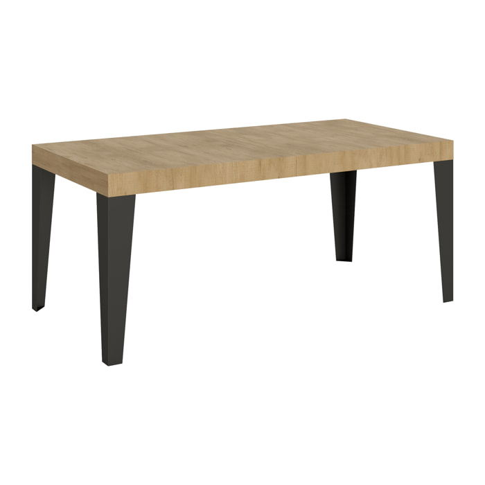 Tavolo allungabile 90x200/304 cm Flame quercia natura telaio Antracite