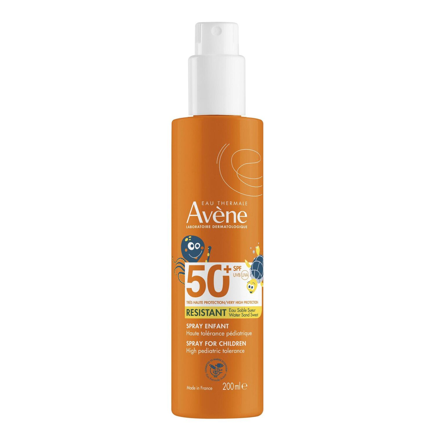 Spray Enfant SPF50+ - Protection Solaire Résistant Eau Sable Sueur 200 ml