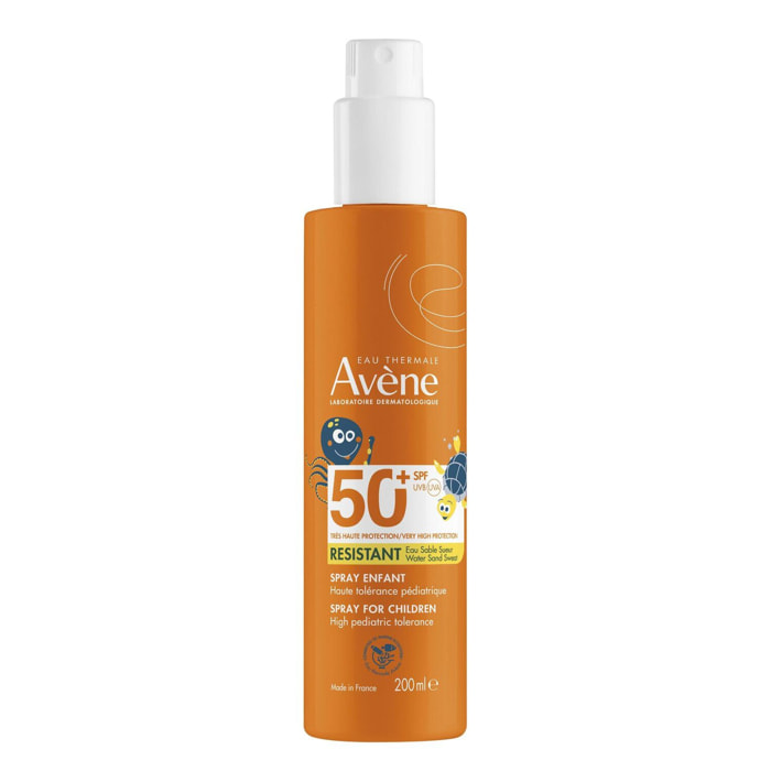 Spray Enfant SPF50+ - Protection Solaire Résistant Eau Sable Sueur 200 ml