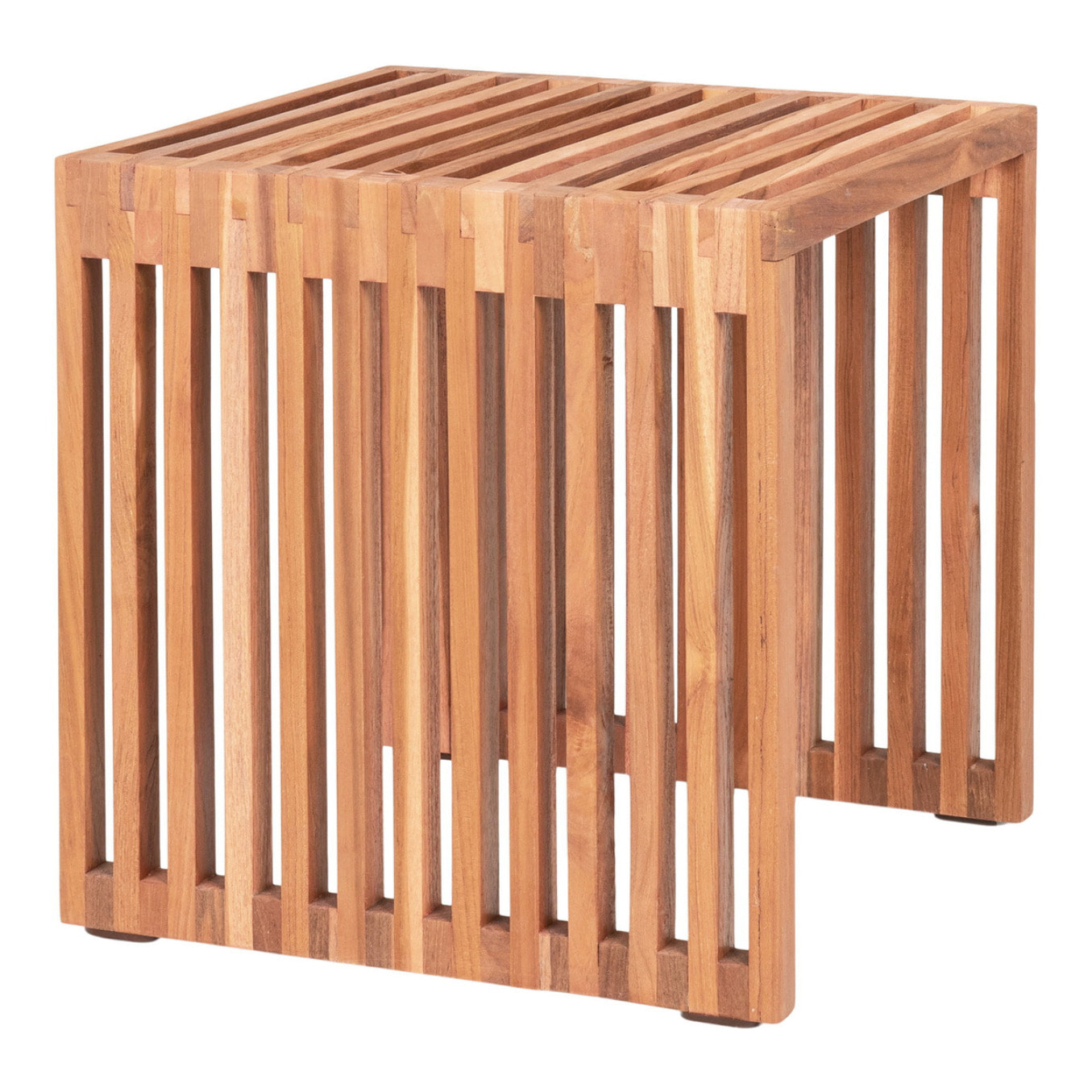 Tavolino Pego in legno di teak naturale 40x40x40 cm