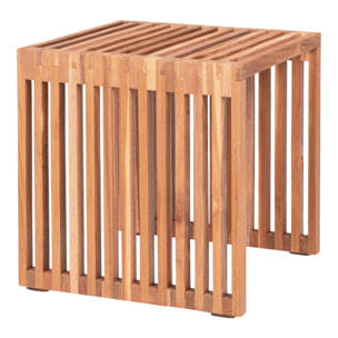 Tavolino Pego in legno di teak naturale 40x40x40 cm
