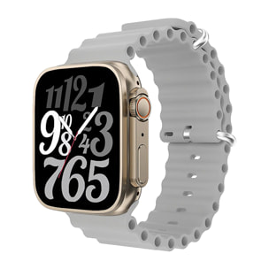 Smartwatch  TRAIL S con monitor de oxígeno en sangre y tensión, notificaciones de Apps, pantalla de 1,83. Correa Sea band.