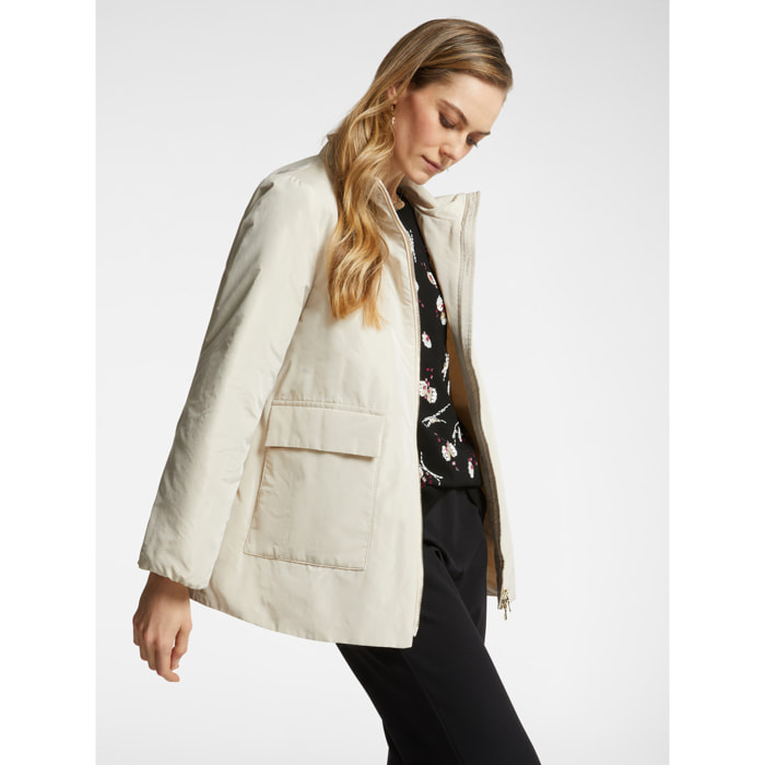 Elena Mirò - Giubbotto con maxi tasche e interno in "cashfeel" - Beige