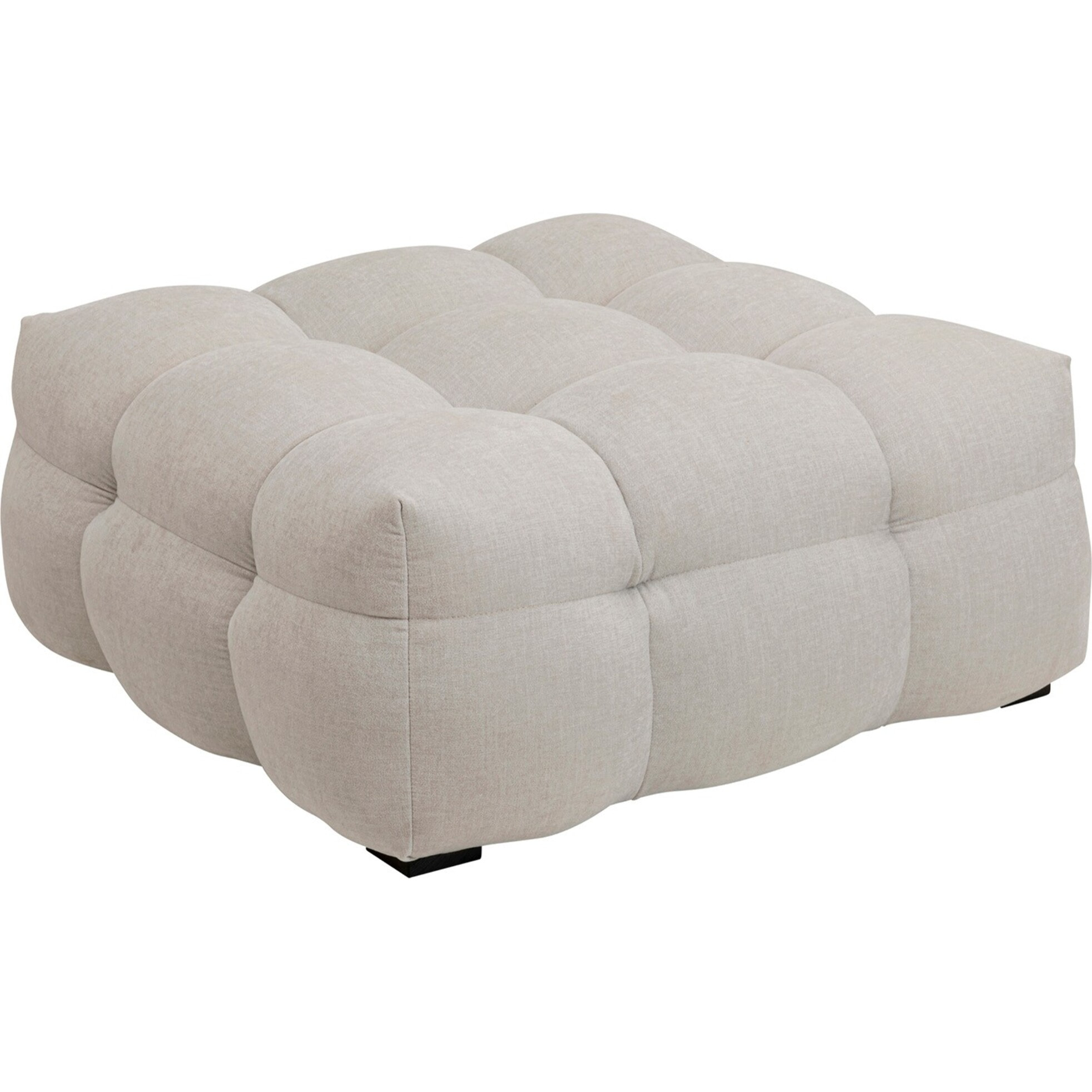 Repose-pieds Salamanca carré crème Kare Design