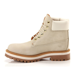 Boots Lumberjack Ankle Boot High Sole Kristy Cream White Bianco