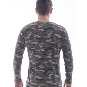 Camiseta de hombre Leone 1947 Apparel con logo de camuflaje