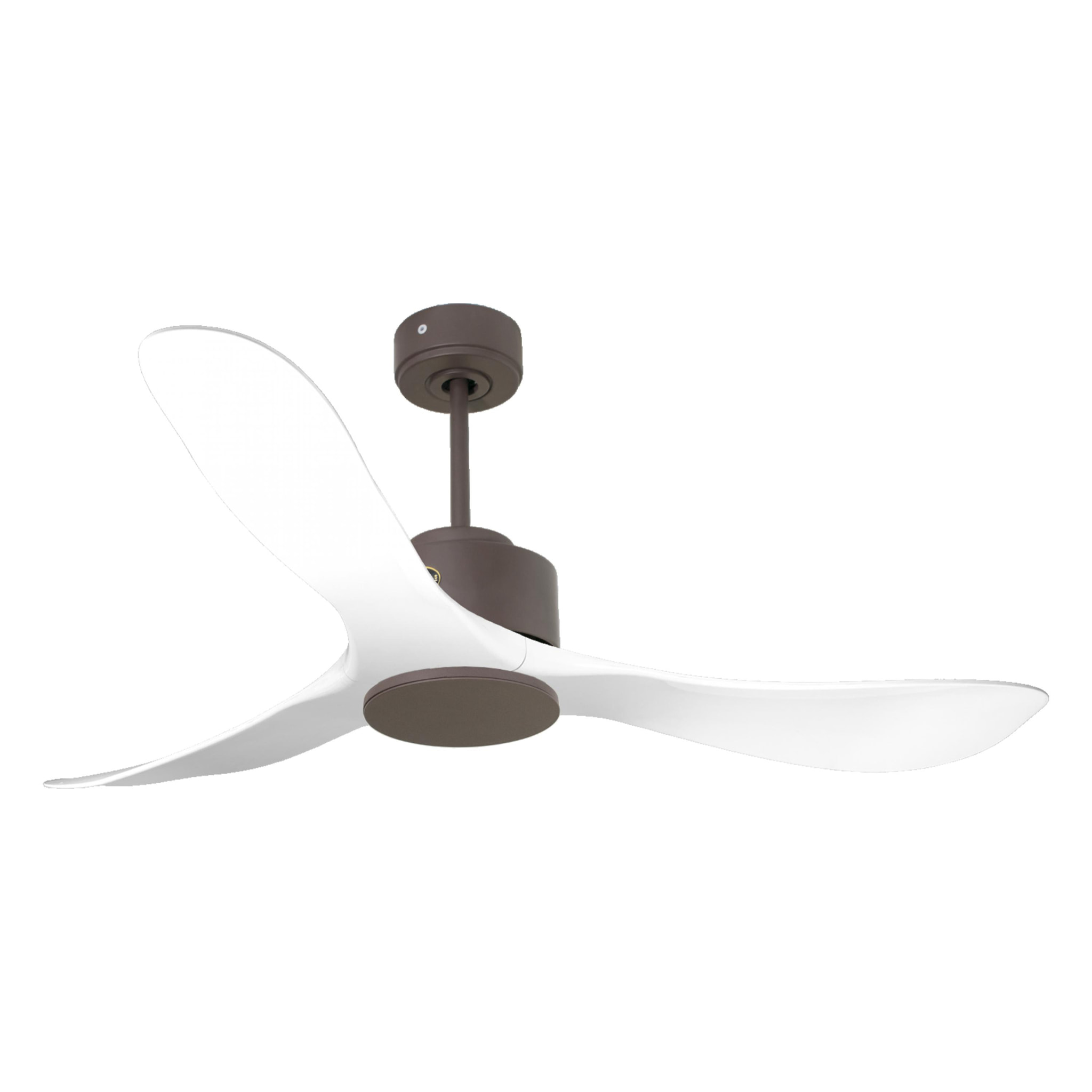 Ventilateur de plafond Wifi Moteur à courant continu Télécommande Hypersilence Mémoire Shopify Vendible (AUTOMATIQUE) 40   W Chocolat