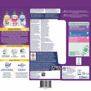 Air Wick Active Fresh Spray Automatico Sin Aerosol - Ambientador para casa con aroma a Lavanda - Aparato y recambio