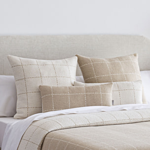 Jeté de lit réversible MARNE beige - plusieur tailles disponibles -