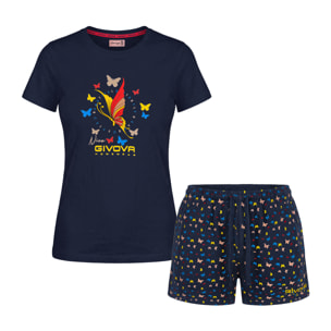 Completo Homewear Donna Corto GIVOVA Cotone