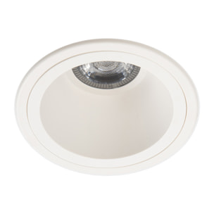 LEDS C4 Downlight Lite Ø105Mm 6.7W Blanco Neutro - 4000K Cri 80 30.2º On-Off Blanco Ip