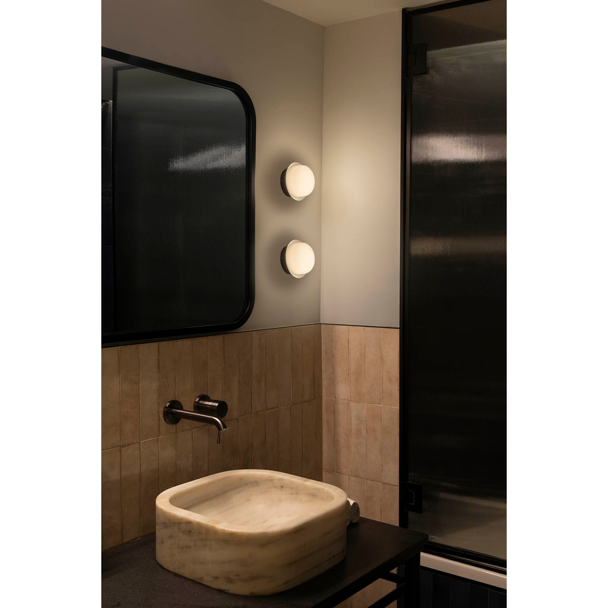 MAY Lampe applique/plafonnier noir