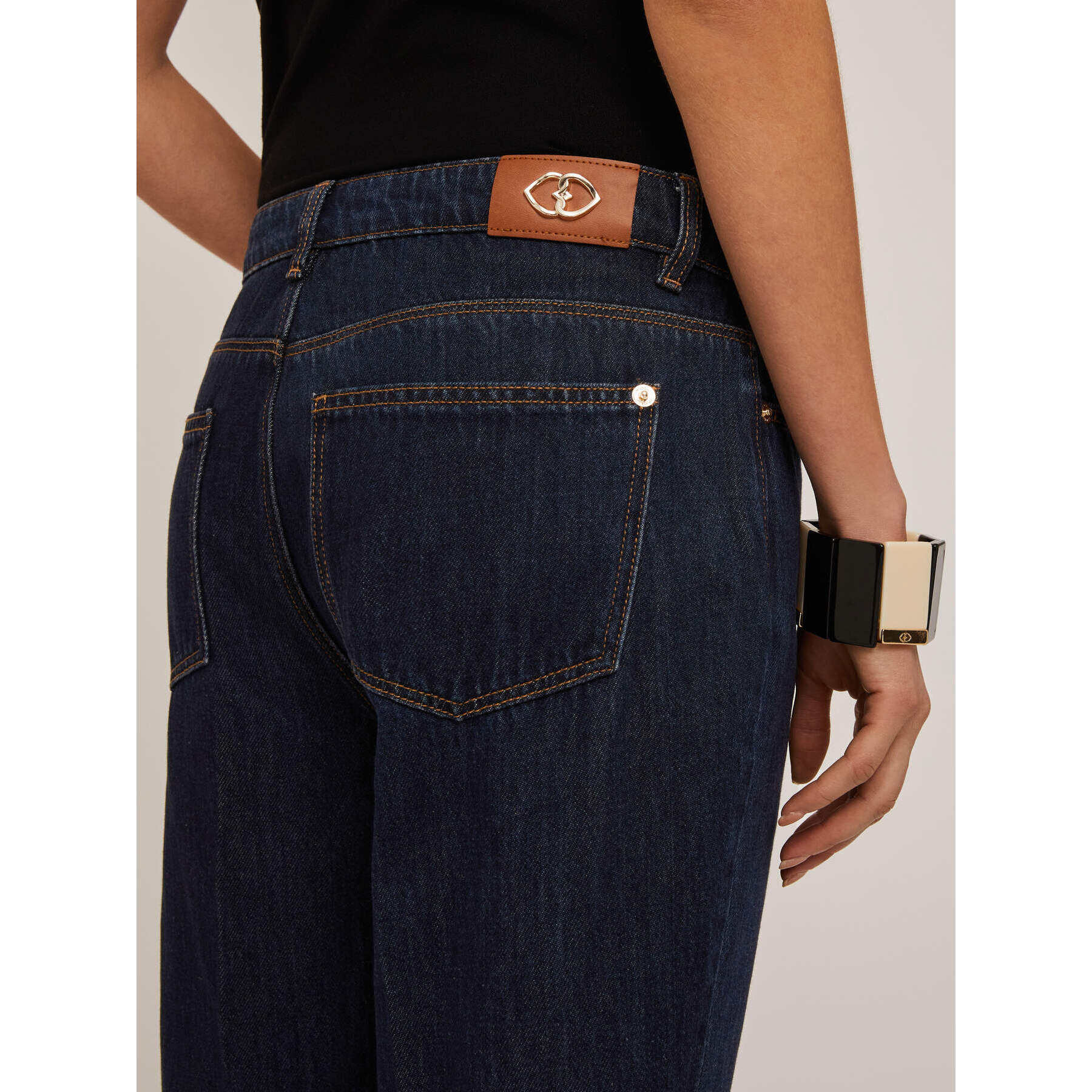 Motivi - Jeans carrot Rianne misto TENCEL™ - Blu