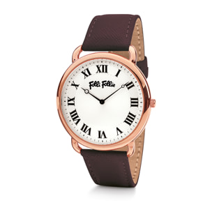 Reloj Folli Follie WF16R014SPS Mujer Analogico Cuarzo con Correa de Cuero