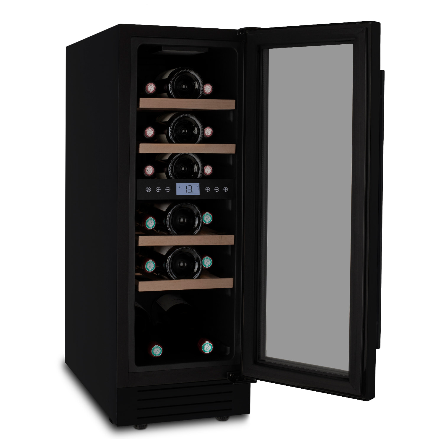 Vinoteca 17 botellas CAVCEDB17 Les Petits Champs, 53L, negro