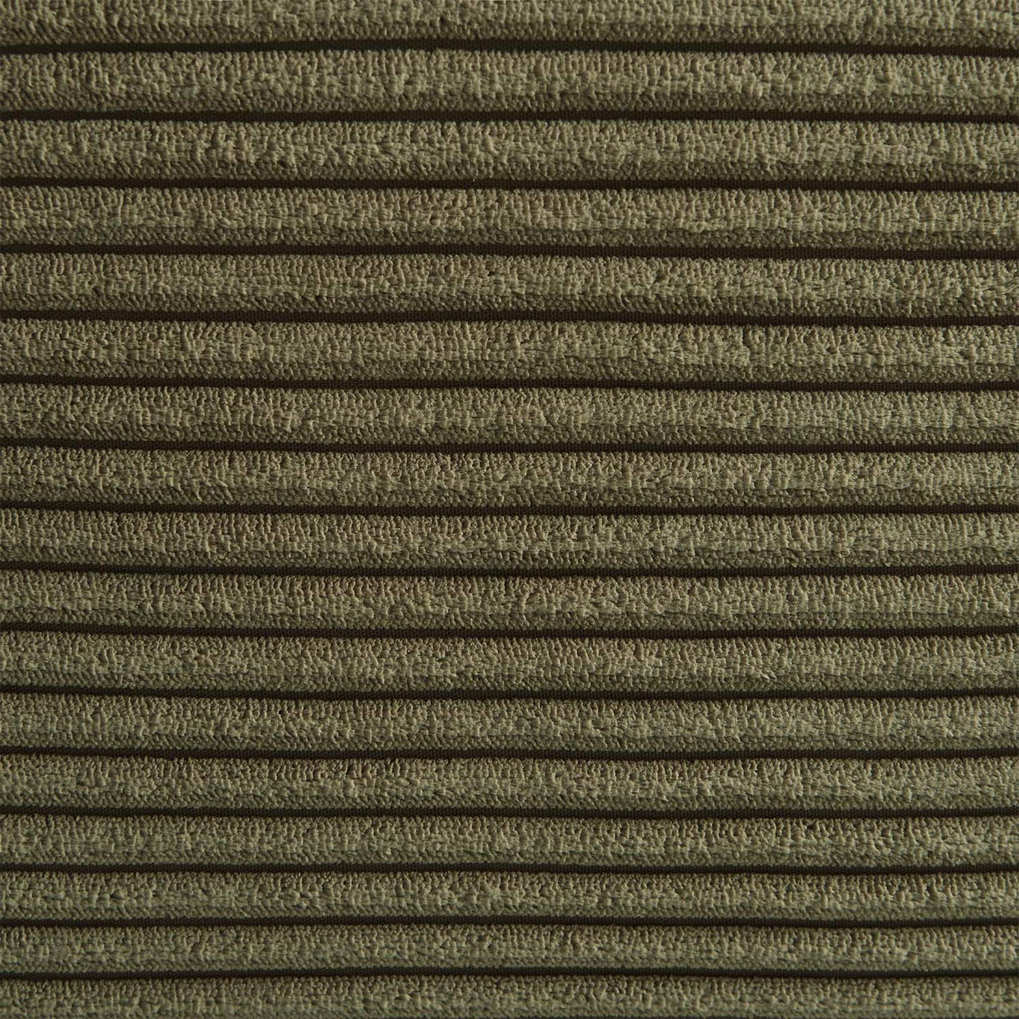 Chauffeuse velours côtelé 1 place avec repose pieds SOKOL