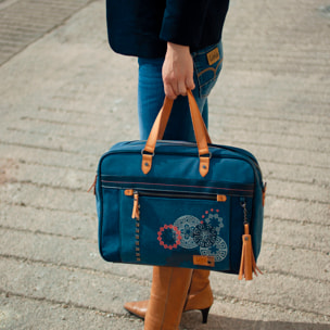 Bolso Maletin Portaordenador Mujer Lois Pasadena Azul