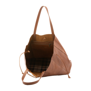 Borsa a spalla  unisex In Vera pelle Made in Italy 30x16x23 cm