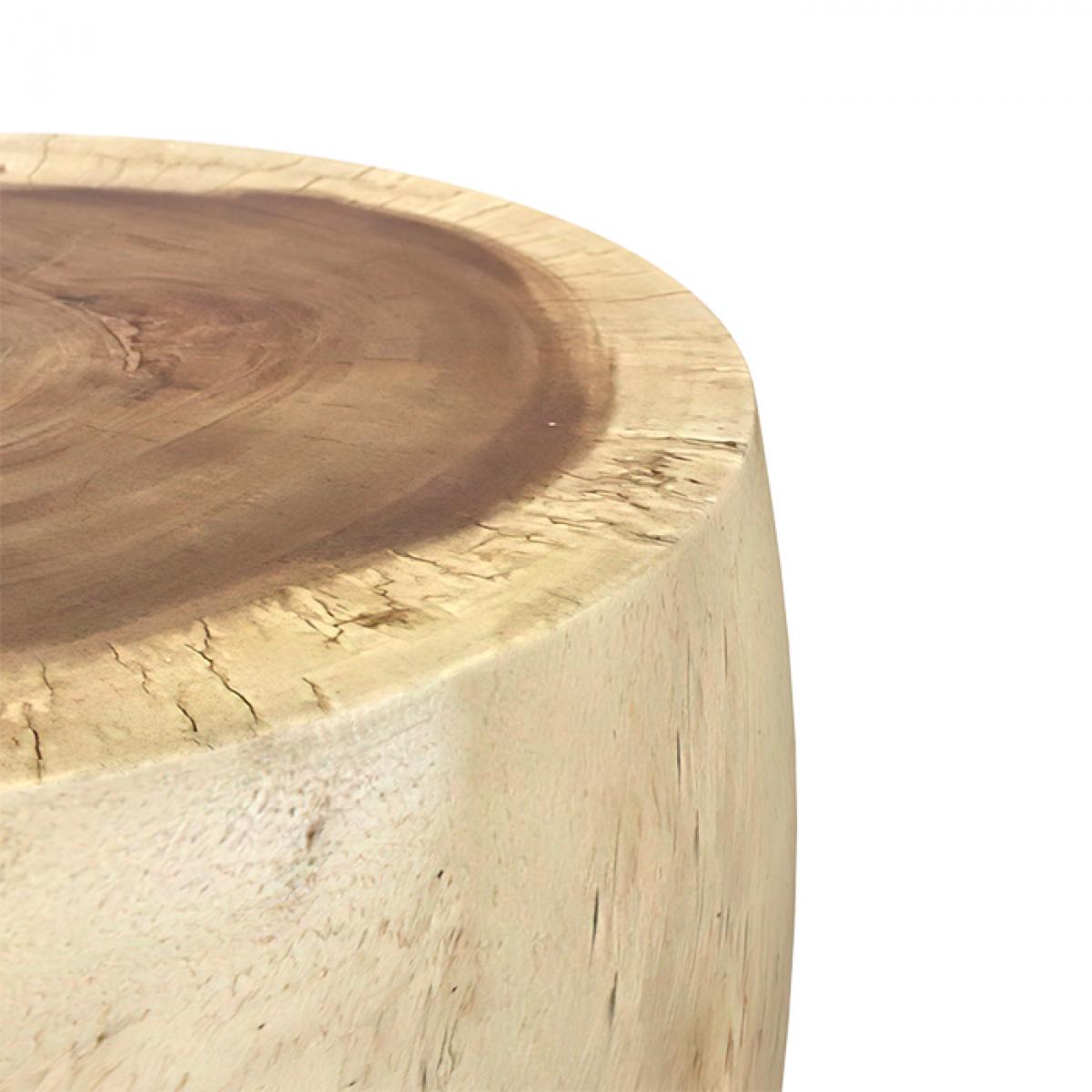 Table d'appoint Toha en bois de suar D50 cm