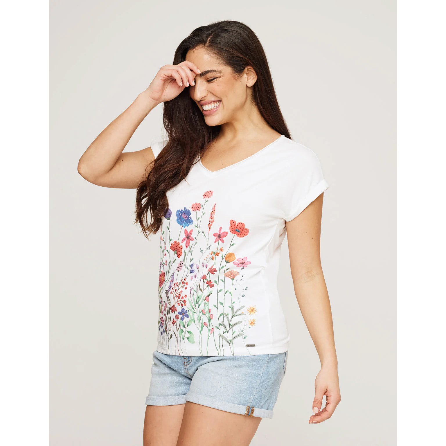 Camiseta Manga Corta Estampado - Floyote