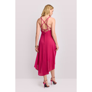Kocca - Abito asimmetrico in lurex Donna