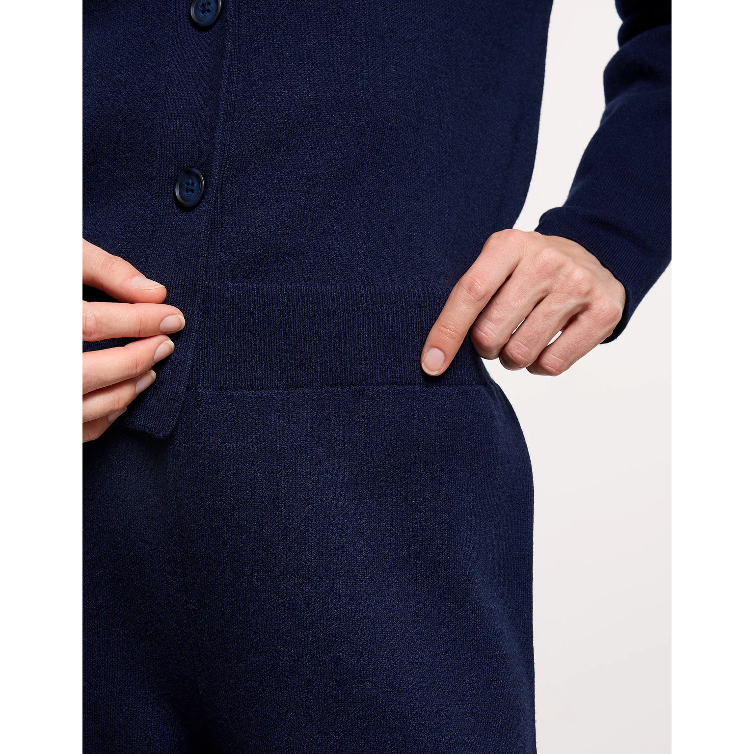 Pantalón de Punto Azul Marino - Yamiki