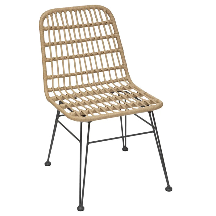 Lot de 2 chaises de jardin Lambada Sésame & Graphite