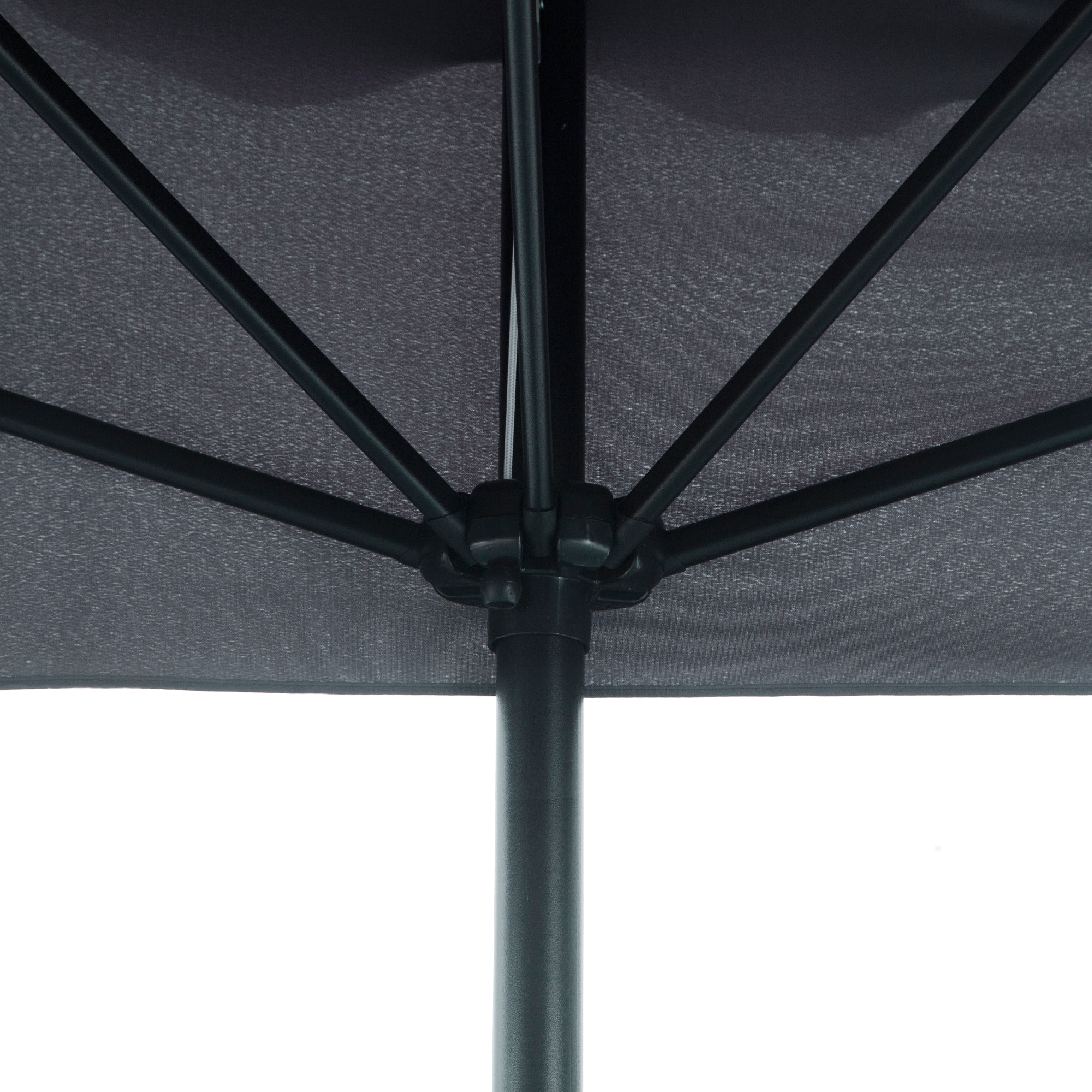 Sombrilla Rectangular 230x130x249 cm Parasol para Pared Media Sombrilla con Manivela Protección UV Impermeable Sombrilla para Balcón Terraza Jardín Gris Oscuro