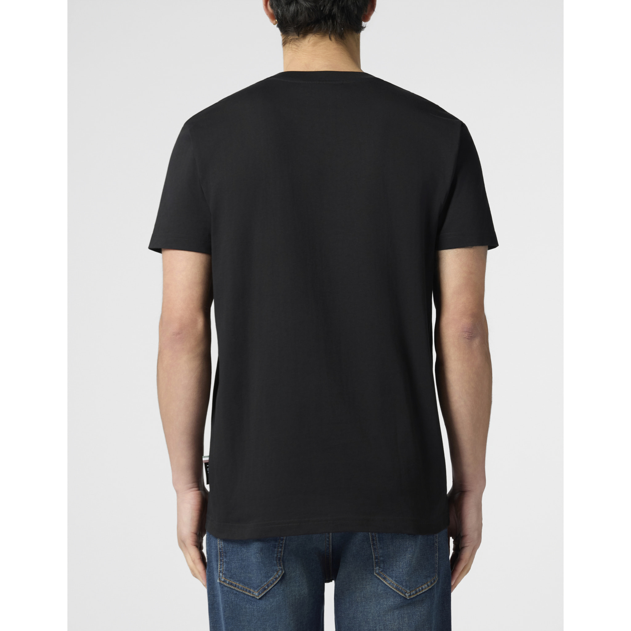 PHILIPP PLEIN Round Neck T-Shirt New York Tennis Patch