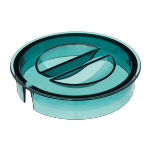 Pichet avec couvercle "Square" bleu pétrole