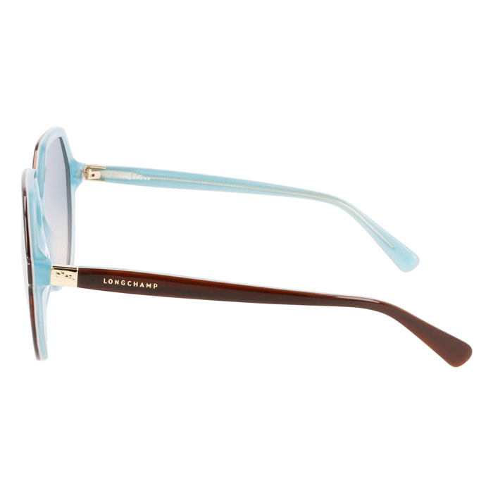 Longchamp - lunettes de soleil - marron - Couleur des verres : bleu - indice solaire : cat. 2